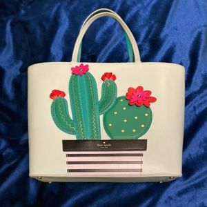 Mint green Kate spade tote bag